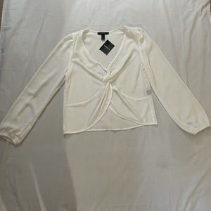 Forever 21 white sheer top